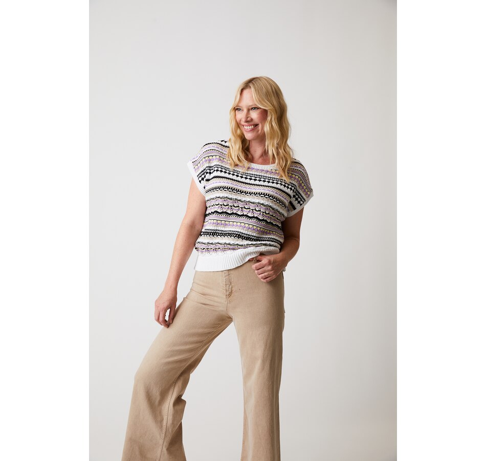 Image 227643_WHTRD.jpg, Product 227-643 / Price $49.33, Parkhurst Dolman Sleeve Jacquard Pullover from Parkhurst on TSC.ca's Fashion department