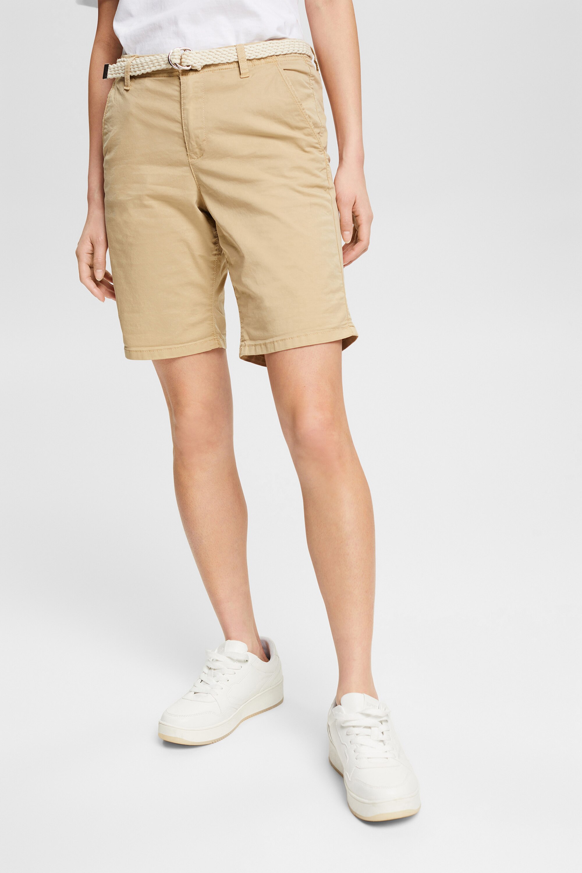 Esprit Belted Chino Bermuda Short