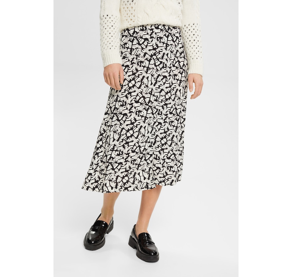 Image 227681_BKW.jpg, Product 227-681 / Price $19.33, Esprit Midi Crepe Skirt from Esprit on TSC.ca's Fashion department