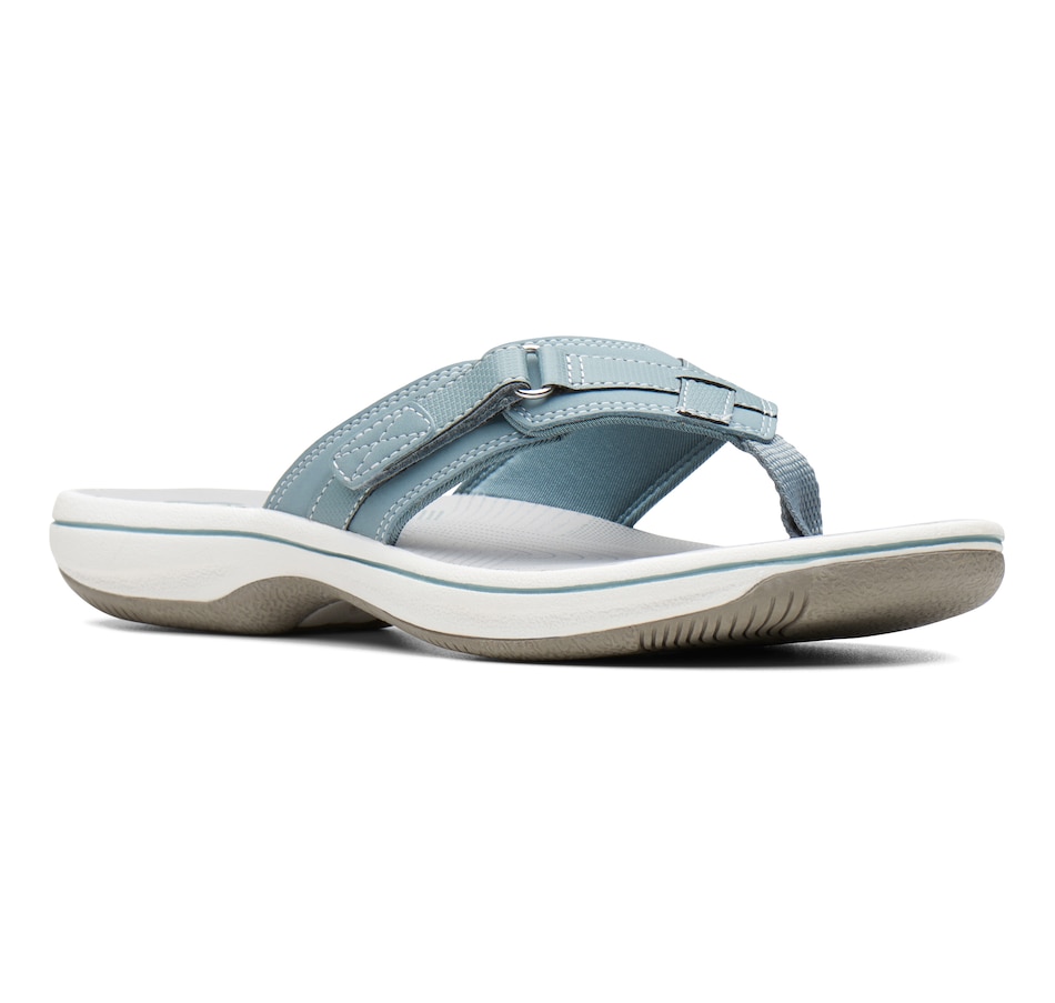 Image 227793_BLUGR.jpg, Product 227-793 / Price $65.00, Clarks Breeze Sea Flip Flop from Clarks Footwear on TSC.ca's Clothing & Shoes department