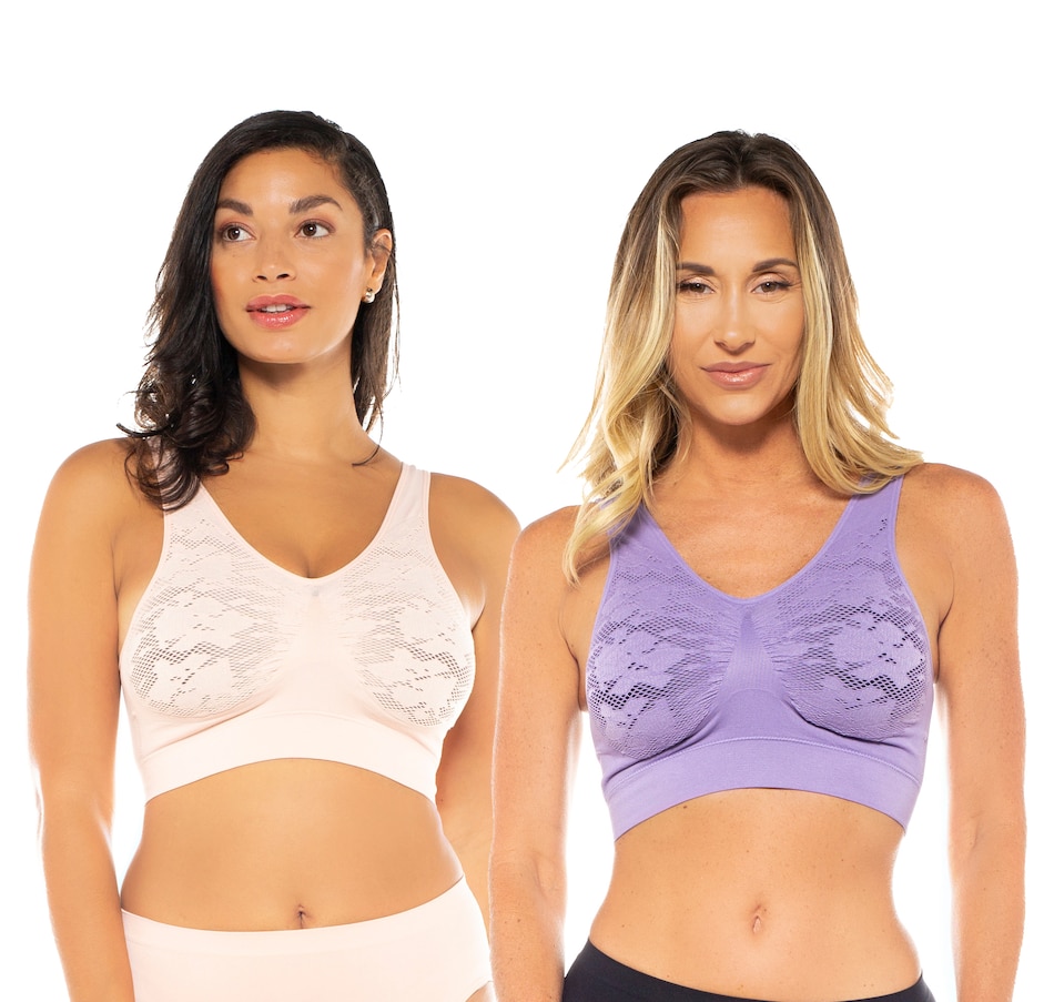 Rhonda Shear Ahh Bra with Crochet Back and Removable Pads in