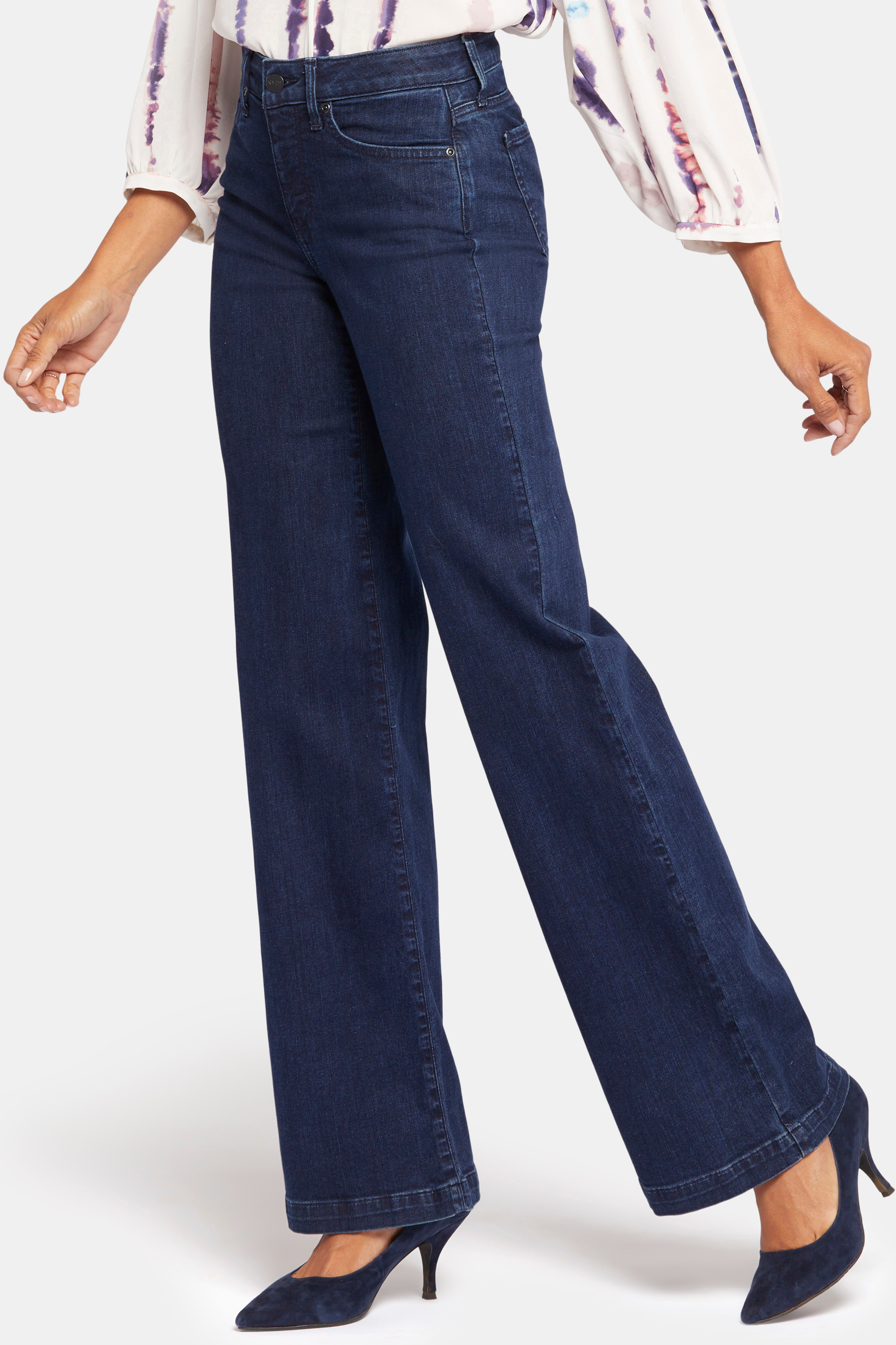 Nydj wide on sale leg trouser jeans