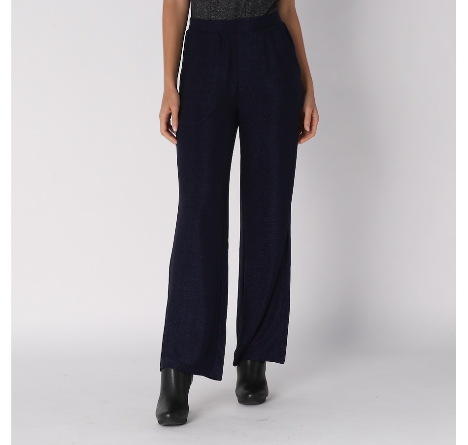 Nina Leonard Sparkle Knit Palazzo Wide Leg Pant - TSC.ca - Online ...