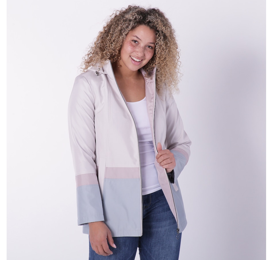 Image 227998_STOBH.jpg, Product 227-998 / Price $29.33, Fen Nelli Short Colour Block Rain Jacket from Fen Nelli on TSC.ca's Fashion department