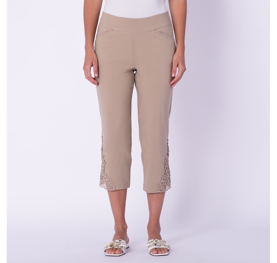 Kim Rogers Lace Capri Pants for Women