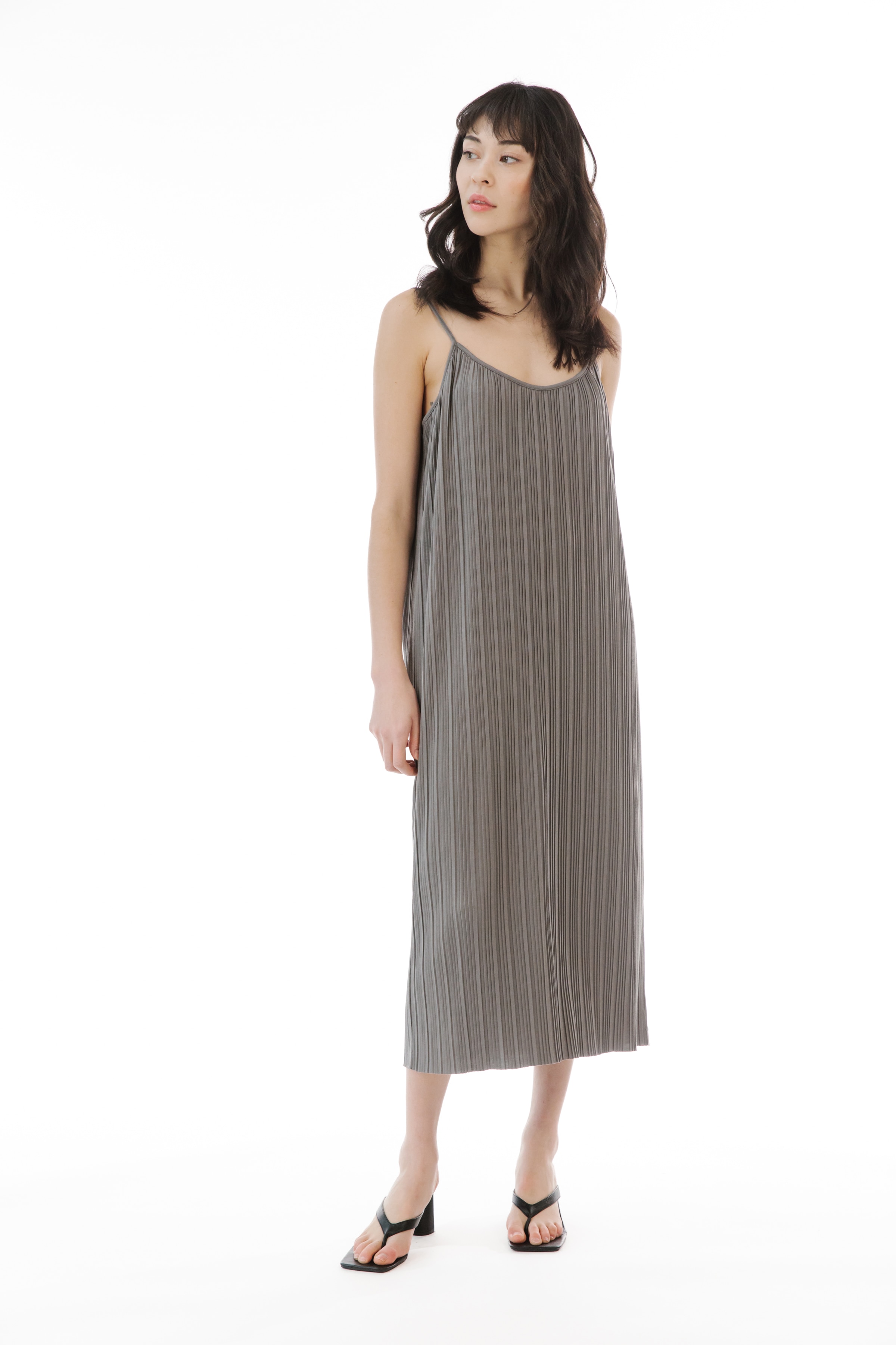 Paper Label Raegan Pleated Slip Dress