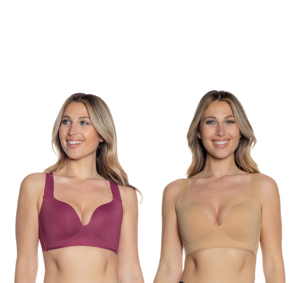 Clothing & Shoes - Socks & Underwear - Bras - Rhonda Shear 2-Pack Curvology  Bra With Adjustable Straps - Online Shopping for Canadians