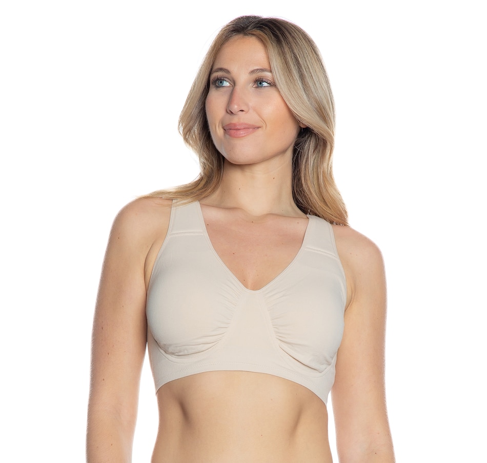 Sunzel Women's cotton spandex seamless sleep bra for nursing and