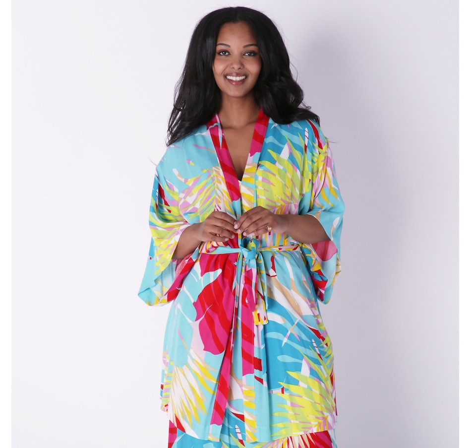 Image 228759_AQB.jpg, Product 228-759 / Price $39.33, N Natori Printed Crinkle Wrap from N Natori on TSC.ca's Fashion department