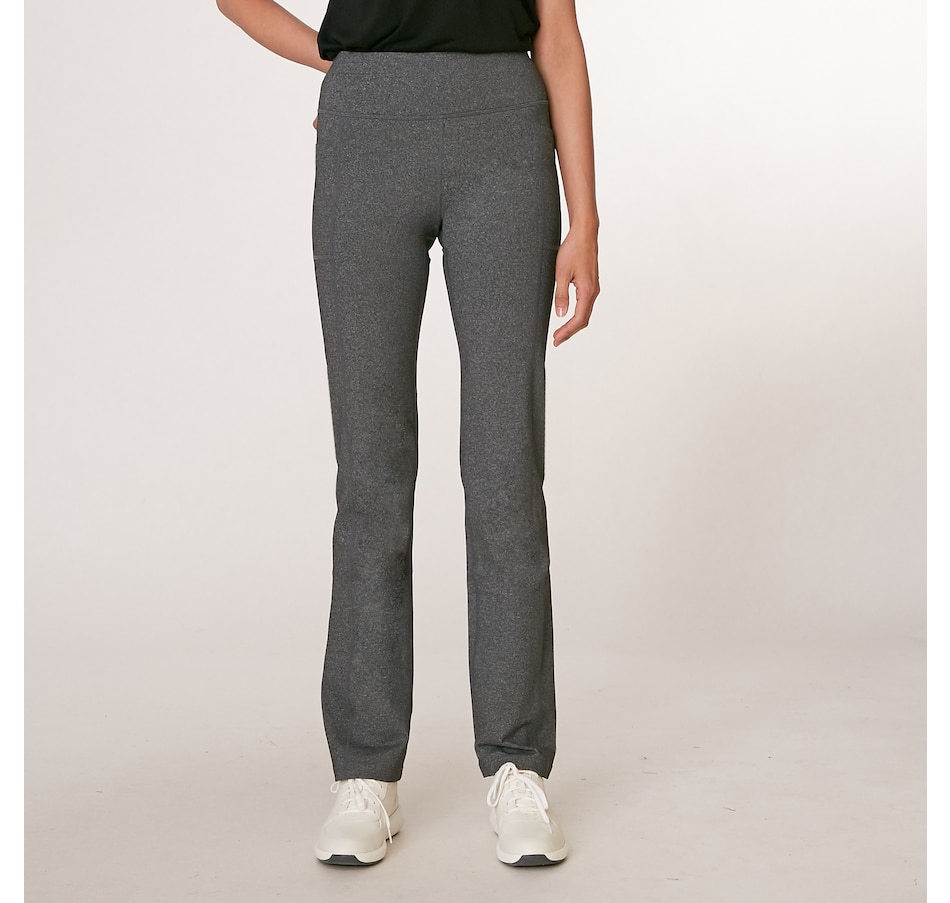 Skechers Womens Large Gray Go Walk Pants Model 5'8 Wearing A Size