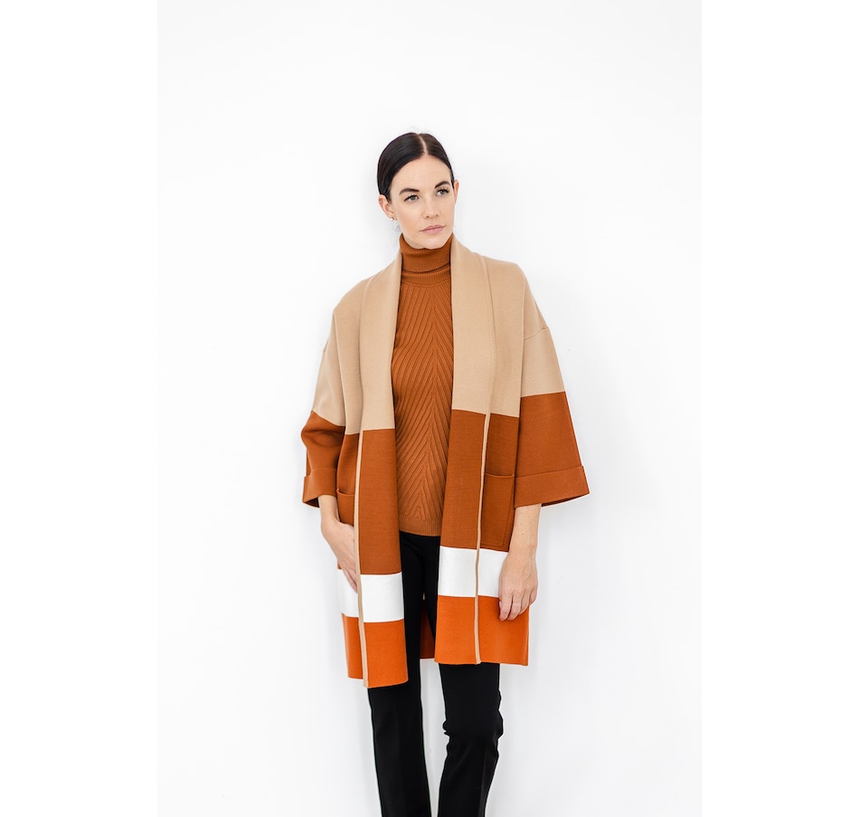 Image 228877_CROGE.jpg, Product 228-877 / Price $54.33, Nado Open Front Multi-Colour Striped Cardigan from Nado on TSC.ca's Fashion department