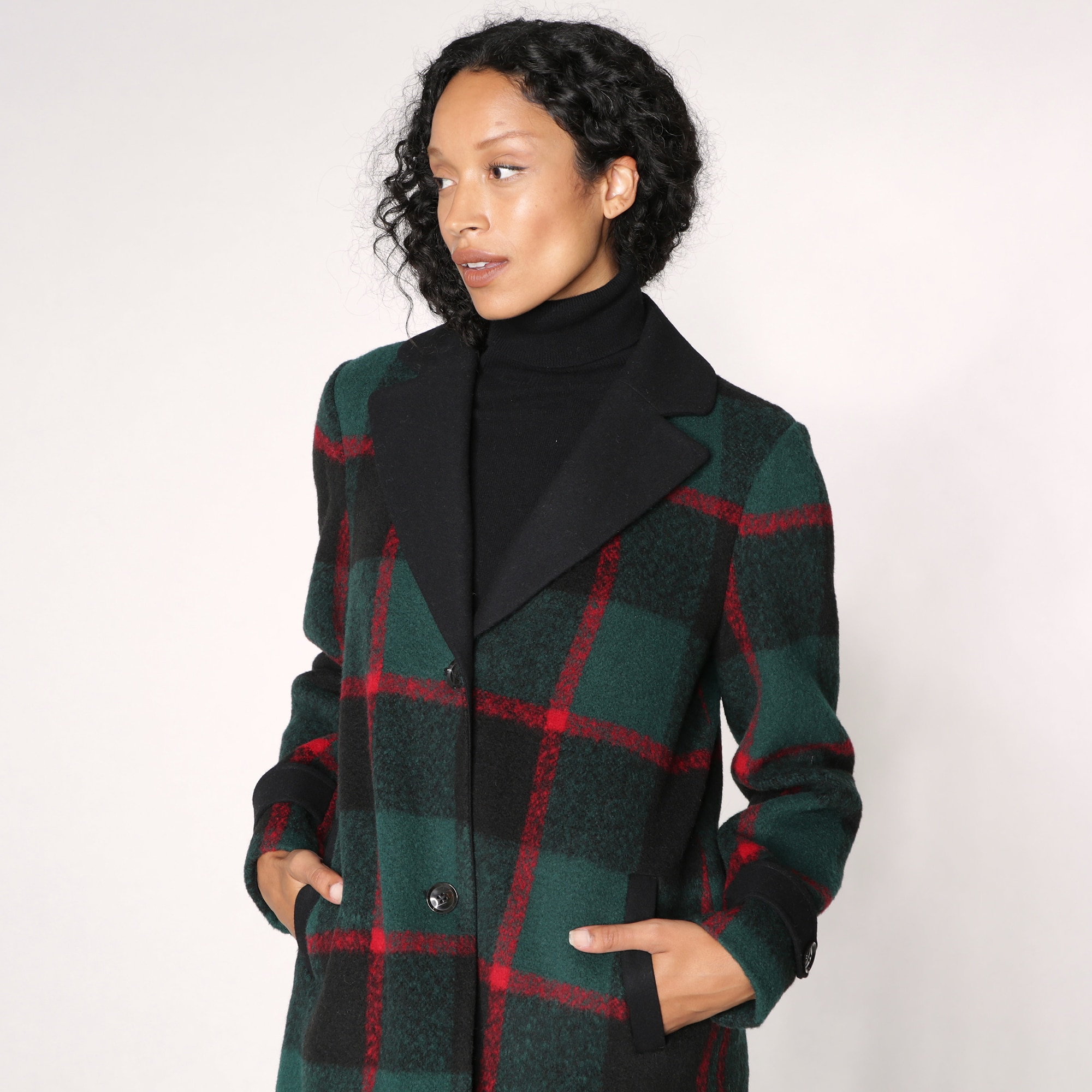 Plaid deals coat wool