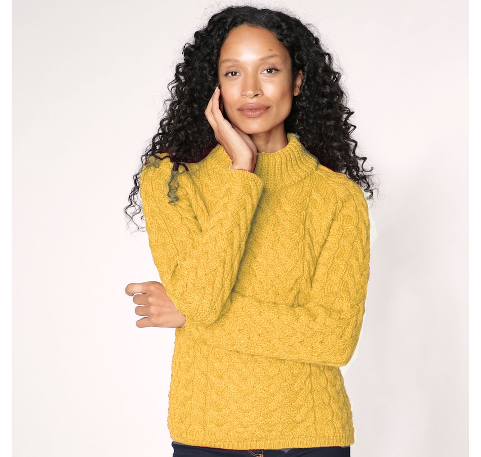 Image 228954_SFL.jpg, Product 228-954 / Price $49.33, Aran Woollen Mills Merino Wide Rib Neck Sweater from Aran Woollen Mills on TSC.ca's Fashion department