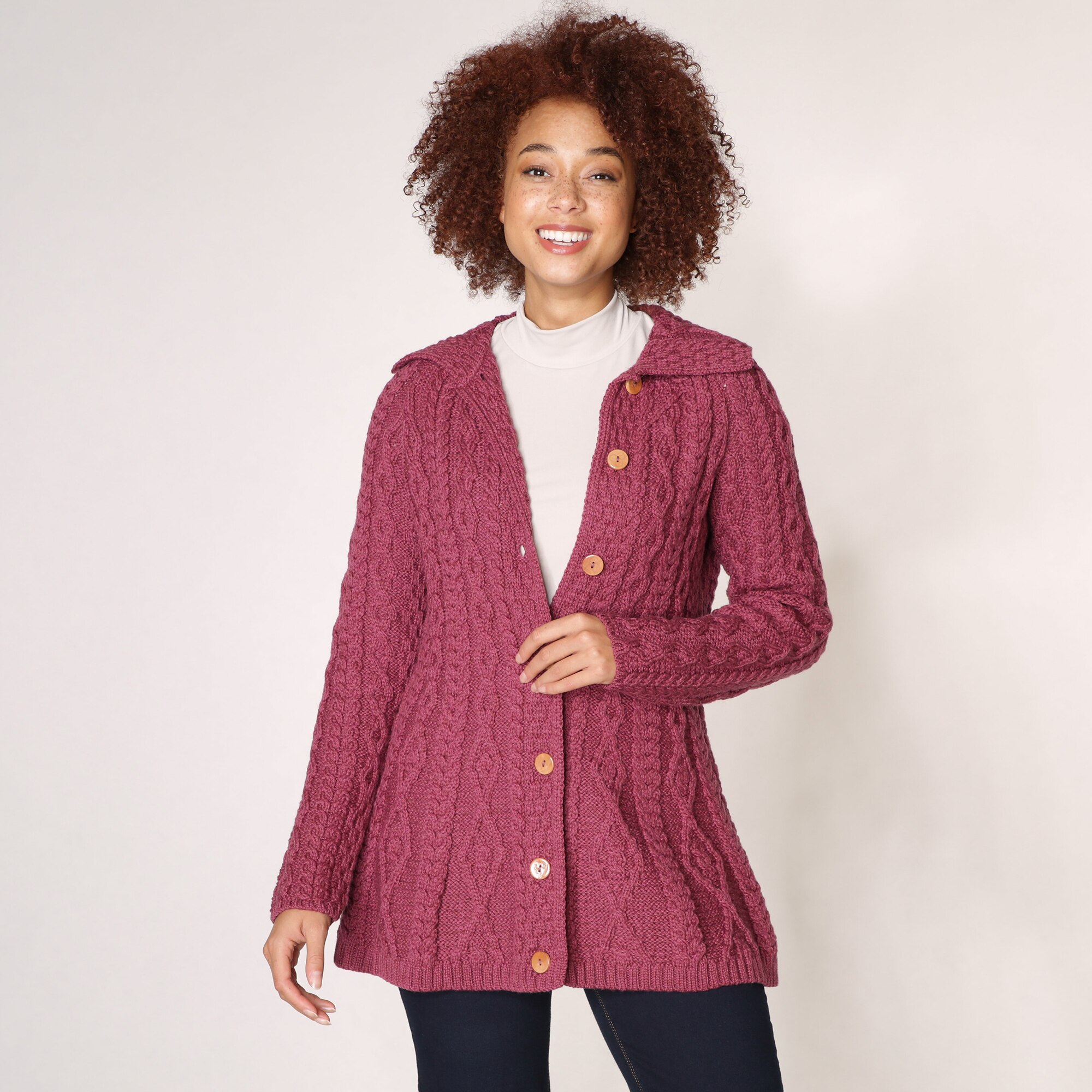 Clothing & Shoes - Tops - Sweaters & Cardigans - Cardigans - Aran