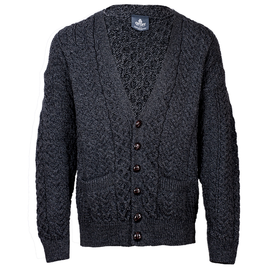 Image 228976_DERBY.jpg, Product 228-976 / Price $79.33, Aran Woollen Mills Men's Merino Cardigan from Aran Woollen Mills on TSC.ca's Fashion department