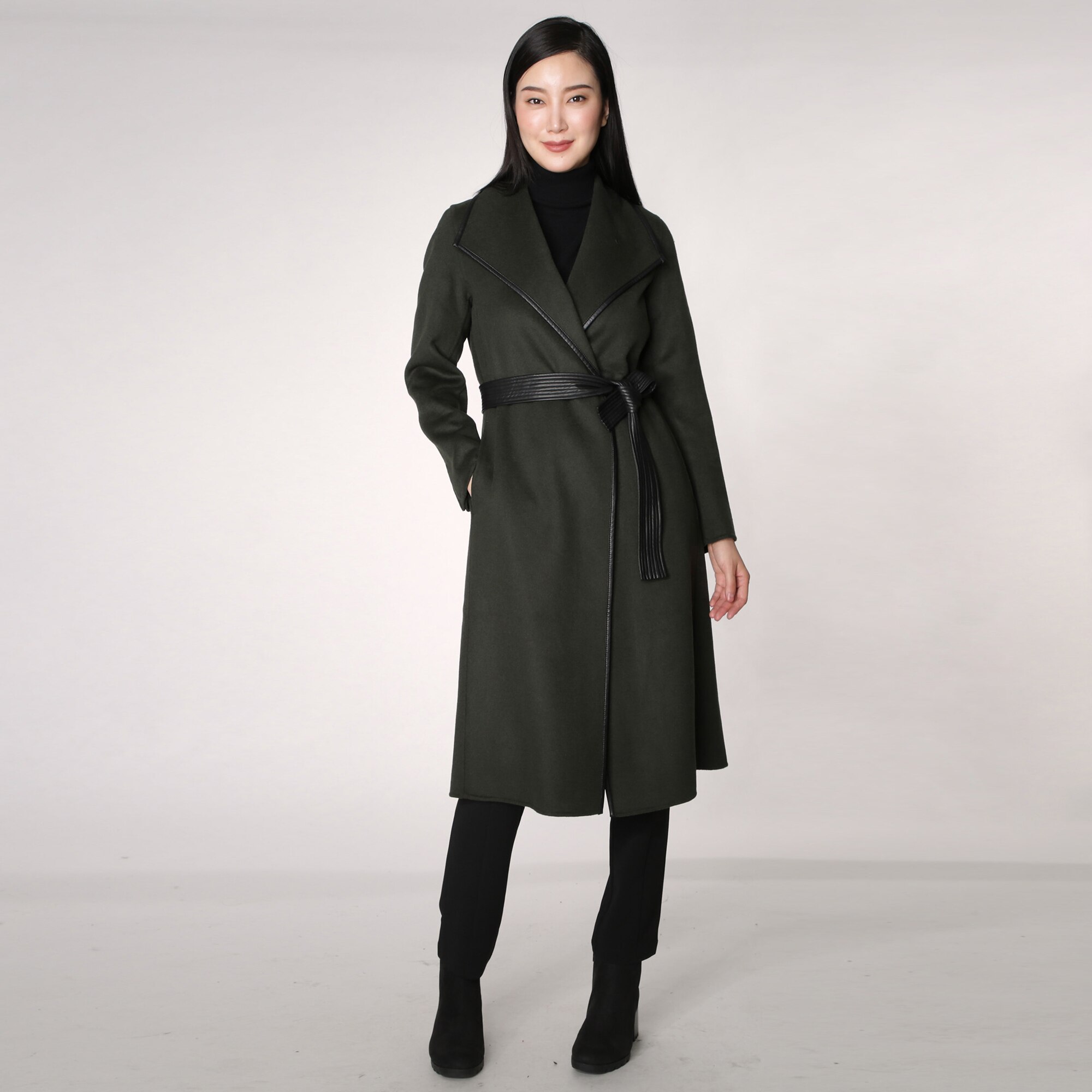 tahari coat wool