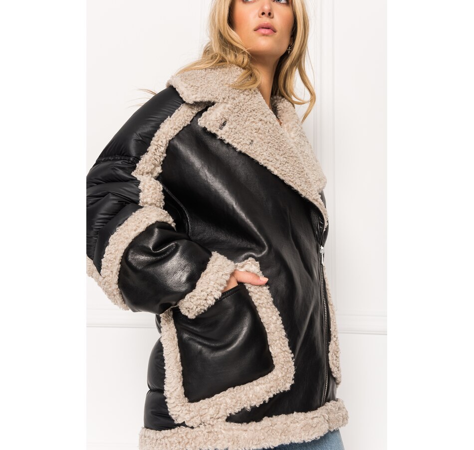Image 229137_ALTMORE3.jpg, Product 229-137 / Price $469.33, LAMARQUE Lisa Leather and Sherpa Jacket from LAMARQUE on TSC.ca's Fashion department