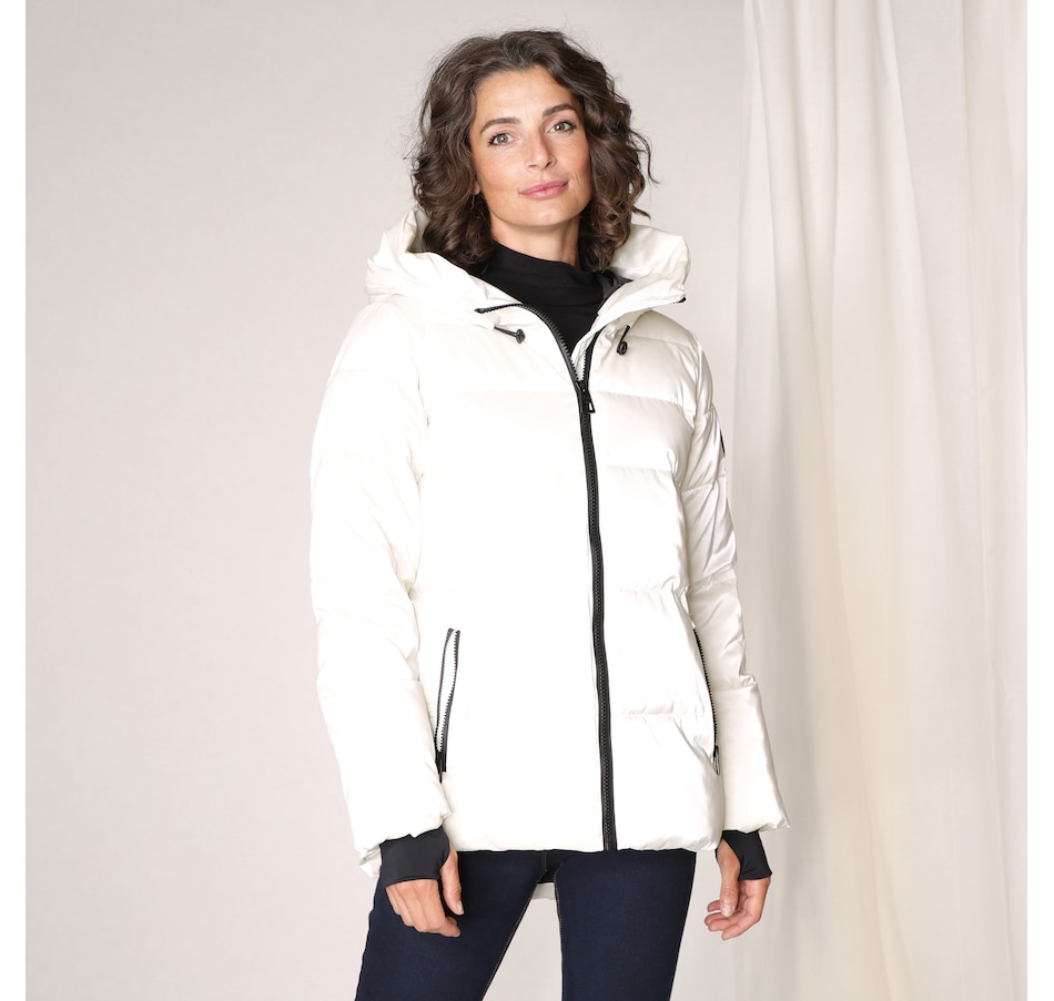 Clothing & Shoes - Jackets & Coats - Blazers - Arctic Expedition Ladies  Short Iridescent Jacket with Hood - Online Shopping for Canadians