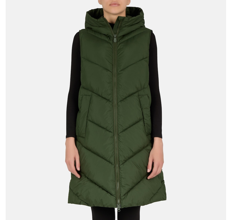 Image 229151_PGR.jpg, Product 229-151 / Price $139.33, Save the Duck Juliet Long Puffer Vest from Save The Duck on TSC.ca's Fashion department