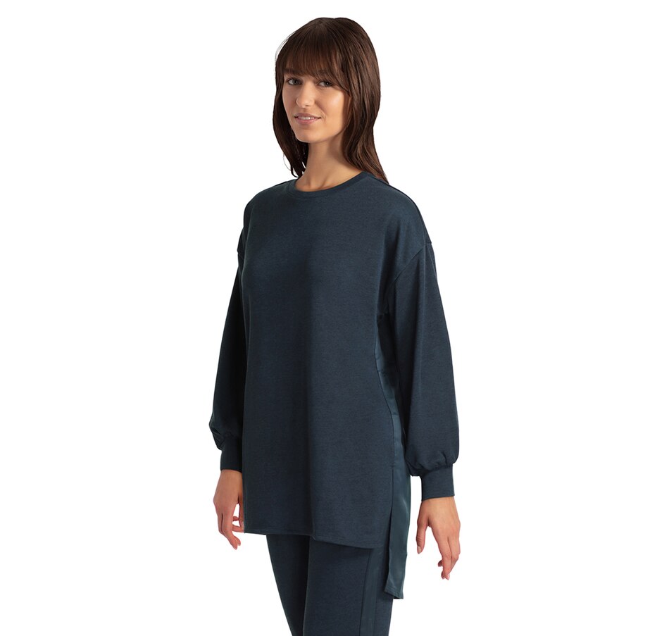 Image 229297_ALTMORE1.jpg, Product 229-297 / Price $14.33, H Halston Studio Mixed Media High-Low Top from H Halston on TSC.ca's Fashion department