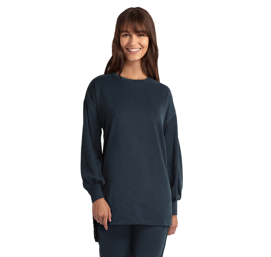 Image 229297_HEAPD.jpg, Product 229-297 / Price $14.33, H Halston Studio Mixed Media High-Low Top from H Halston on TSC.ca's Fashion department