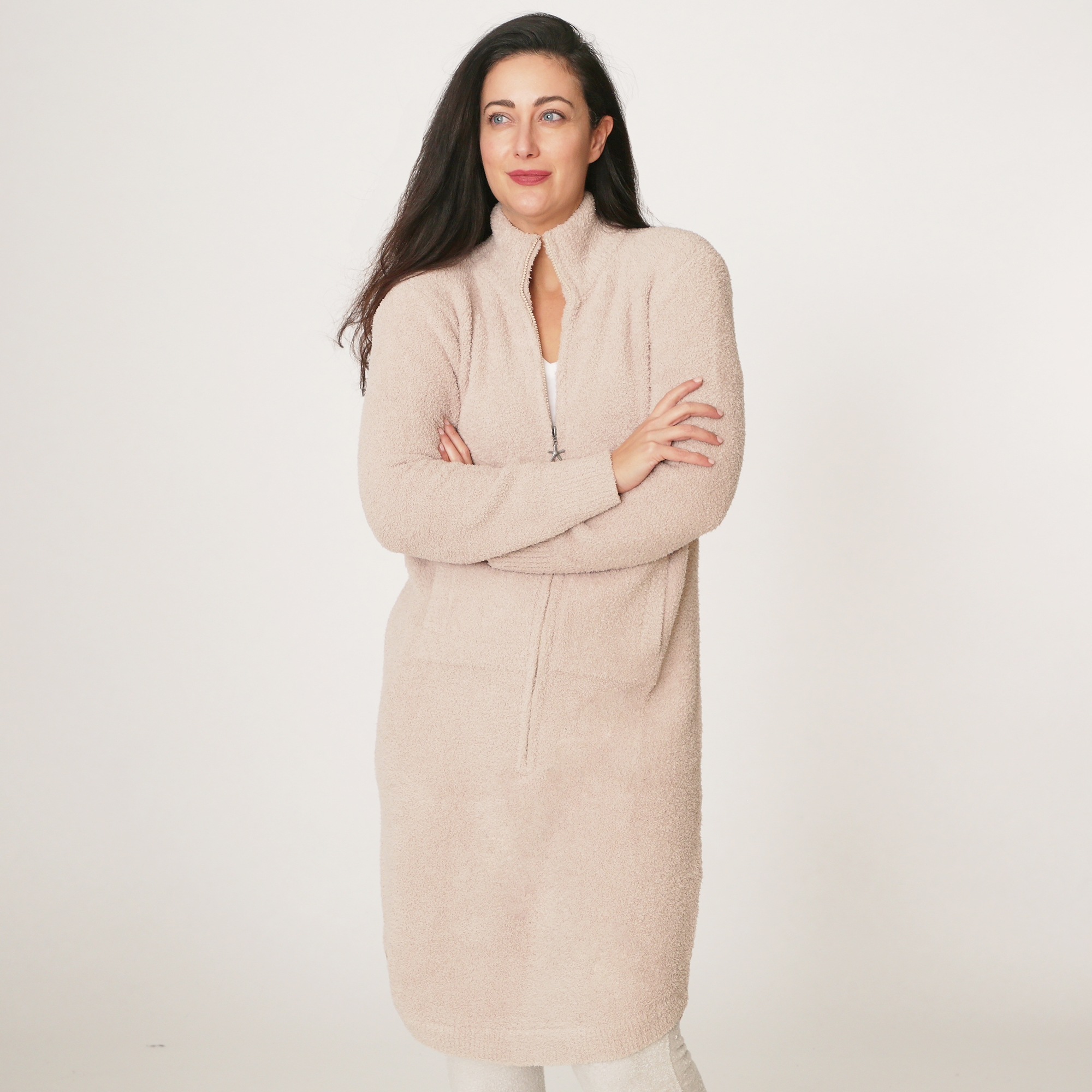 Barefoot Dreams Cozy Chic Half Zip Short Lounger - TSC.ca