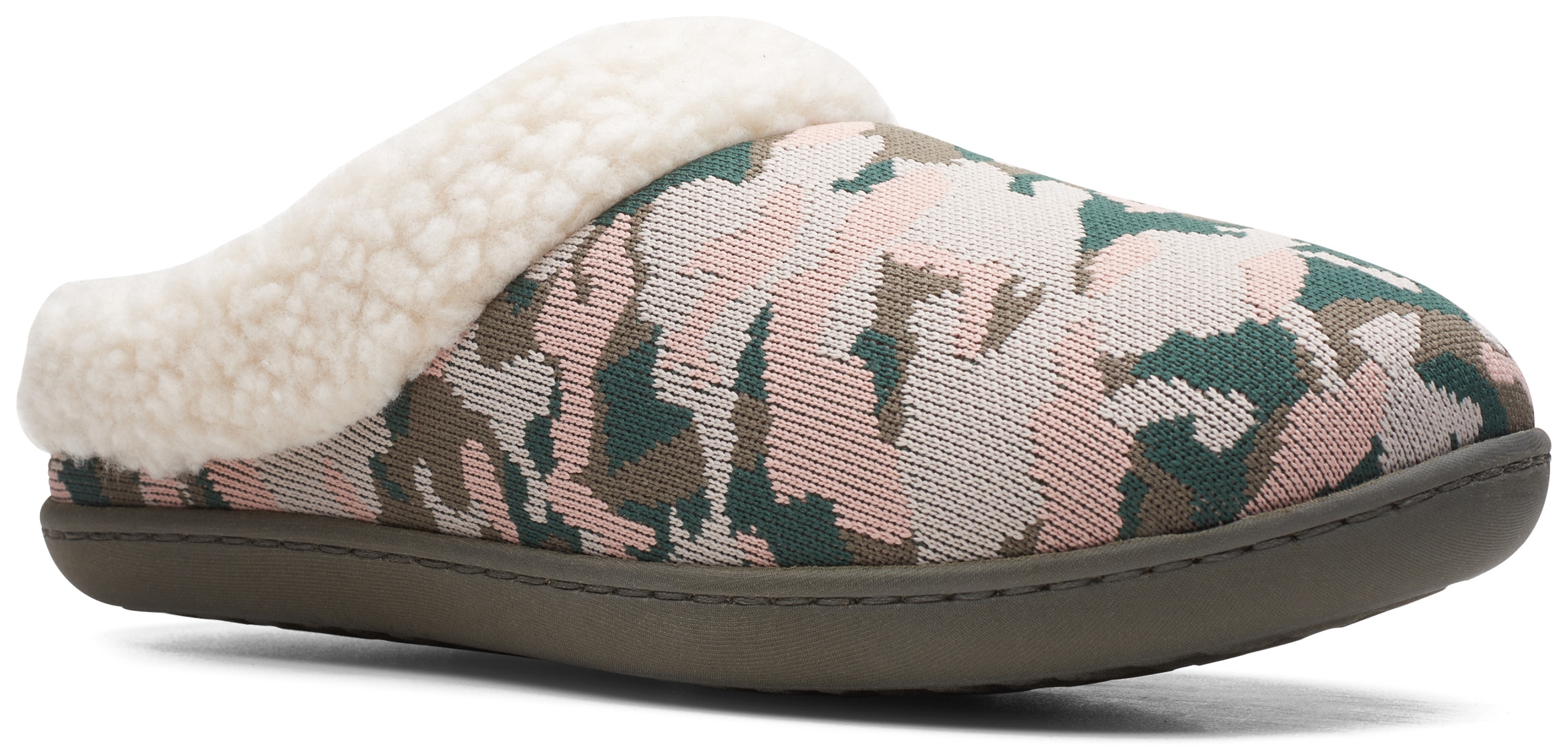 Clarks sales leopard slippers