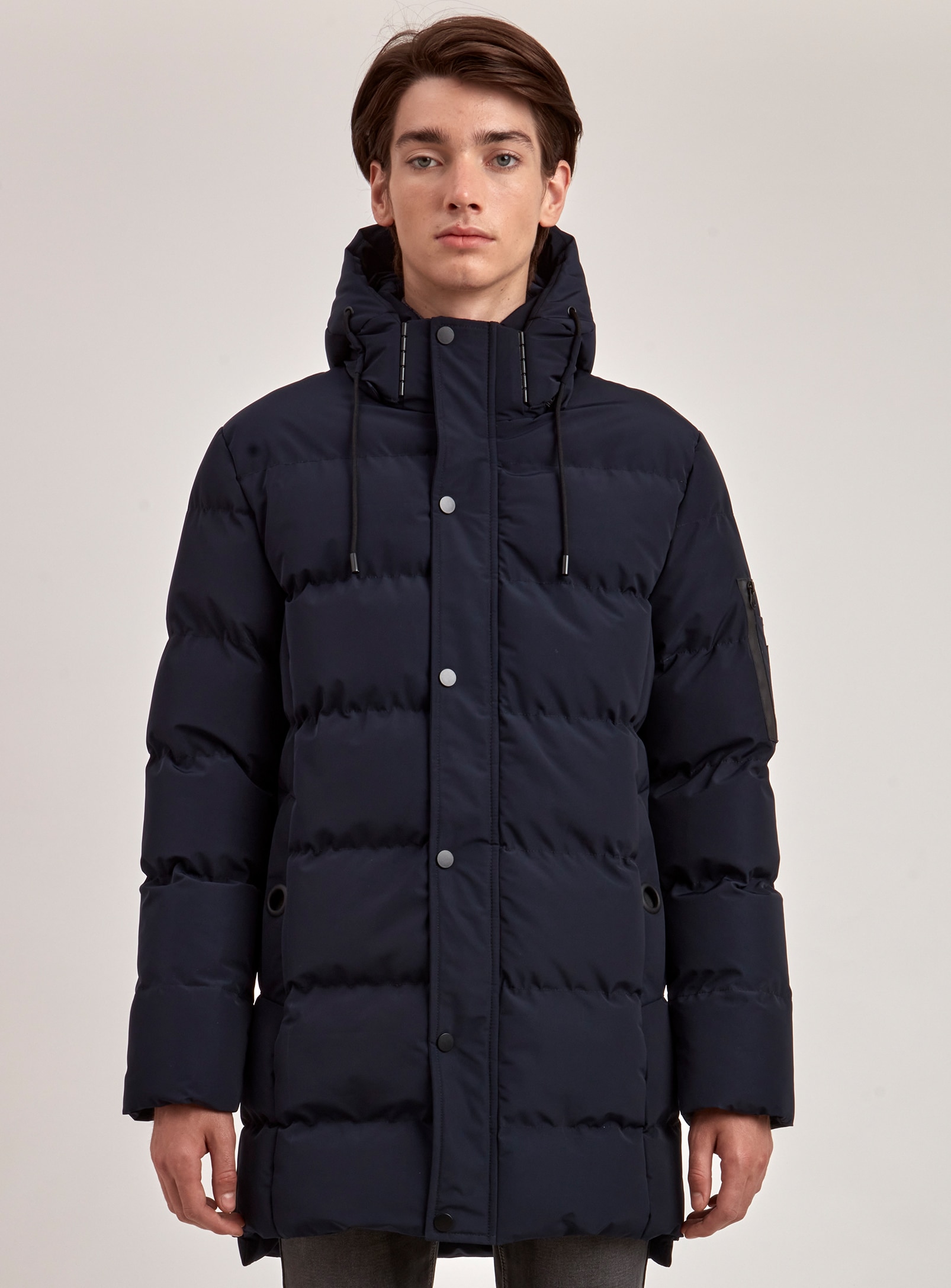 levi's long puffer coat