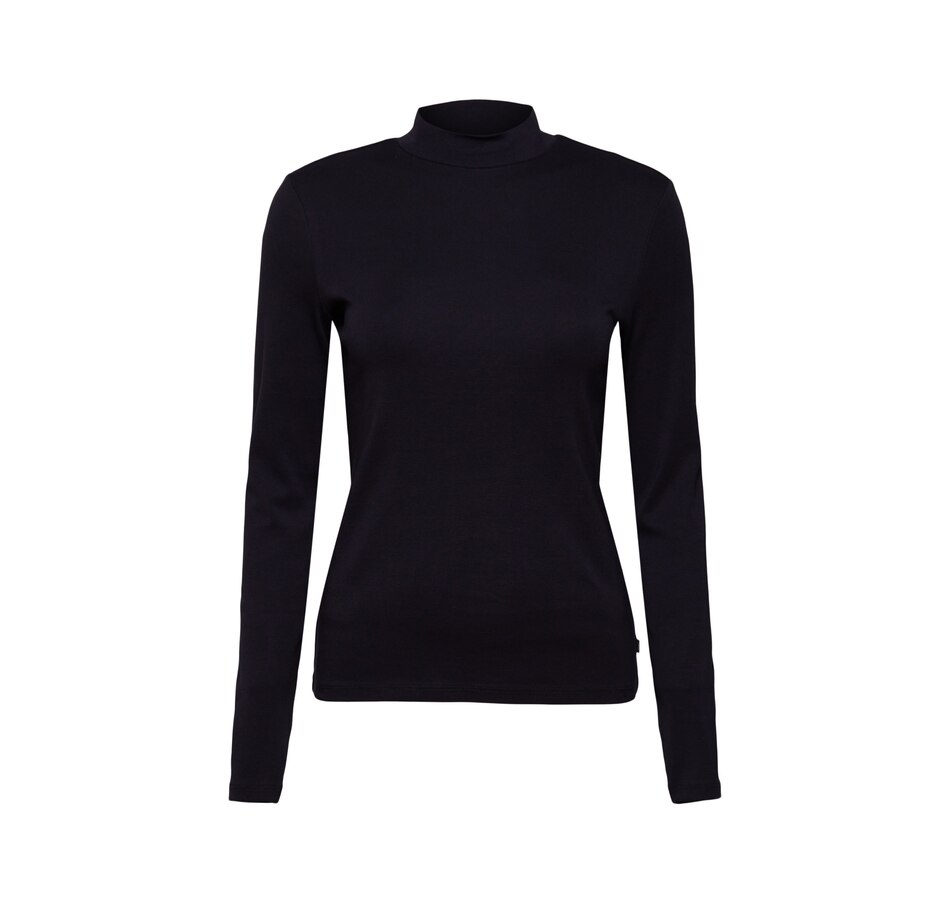 Clothing & Shoes - Tops - T-Shirts & Tops - Esprit Mock Neck Long ...