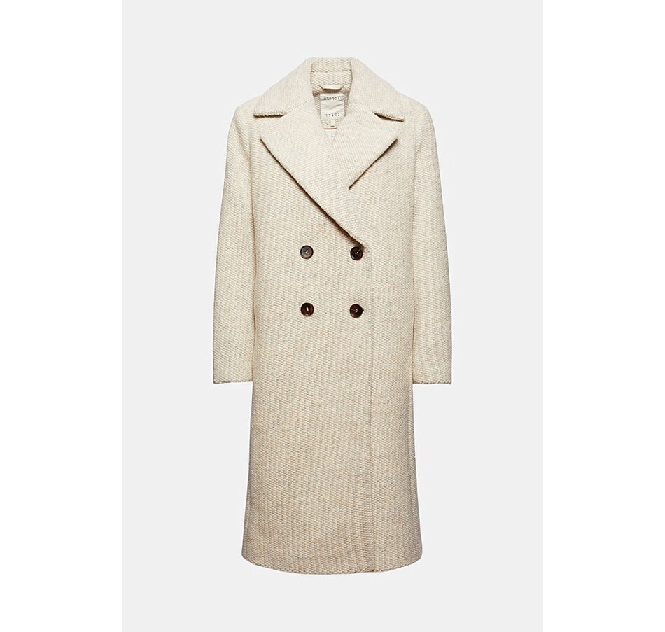 Clothing & Shoes - Jackets & Coats - Esprit Long Wool Coat - Online ...