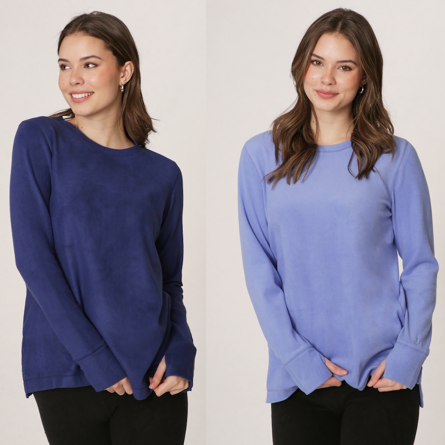 Image 229671_BLTDL.jpg, Product 229-671 / Price $29.33, Cuddl Duds Fleecewear With Stretch Crew Neck Tops 2-Pack from Cuddl Duds on TSC.ca's Fashion department