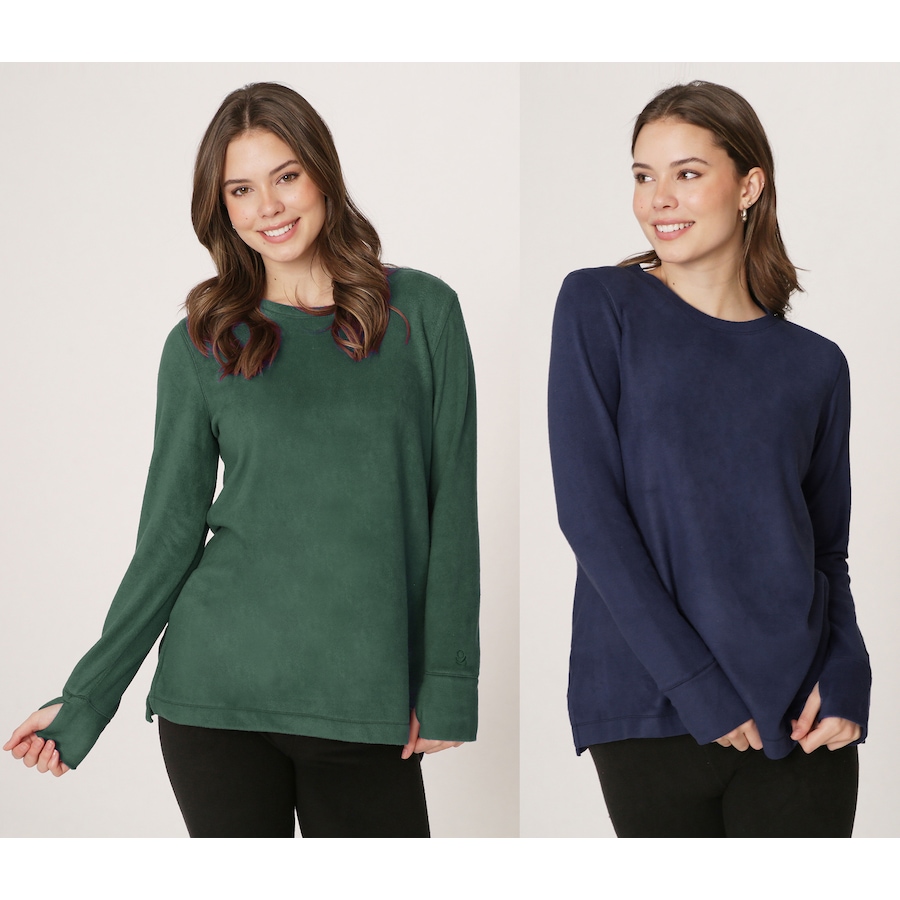 Image 229671_GNV.jpg, Product 229-671 / Price $29.33, Cuddl Duds Fleecewear With Stretch Crew Neck Tops 2-Pack from Cuddl Duds on TSC.ca's Fashion department