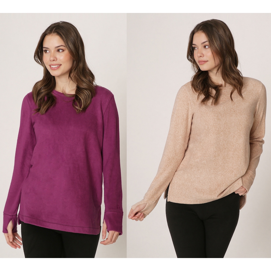 Image 229671_VLTOA.jpg, Product 229-671 / Price $29.33, Cuddl Duds Fleecewear With Stretch Crew Neck Tops 2-Pack from Cuddl Duds on TSC.ca's Fashion department
