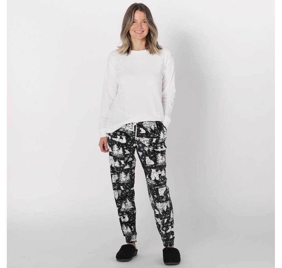 Clothing & Shoes - Pajamas & Loungewear - Pajama Sets & Nightgowns - Cuddle  Duds Ultra Plush Velvet Fleece PJ Set - Online Shopping for Canadians