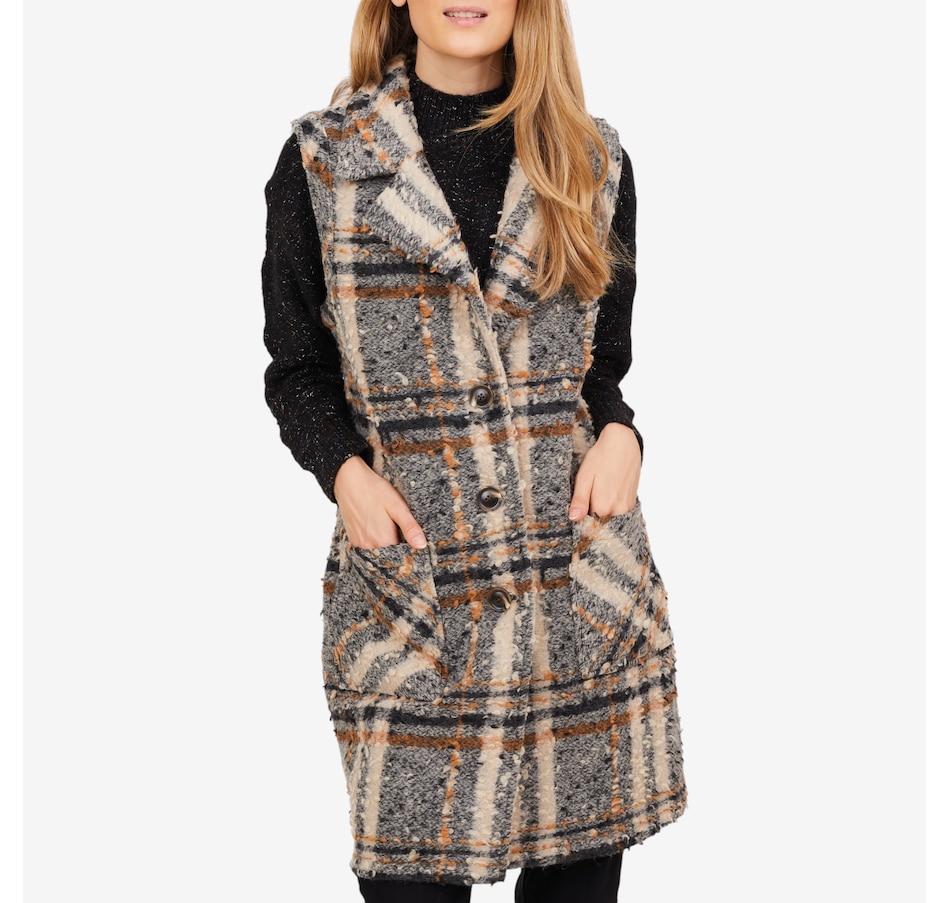 Image 229706_ALTMORE2.jpg, Product 229-706 / Price $44.33, claudia ev Wide Notch Collar Button Front Vest from claudia ev on TSC.ca's Fashion department