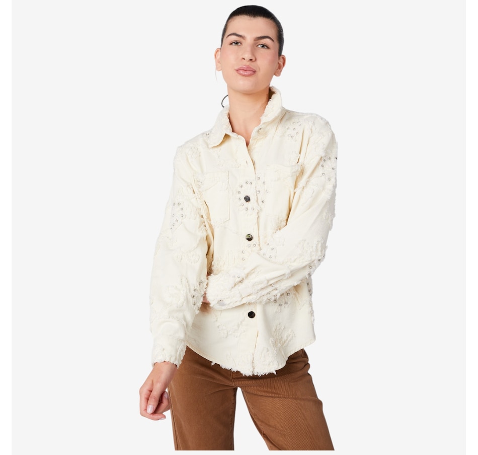 Image 229716_ALTMORE2.jpg, Product 229-716 / Price $69.88, claudia ev Shacket with Fancy Applique from claudia ev on TSC.ca's Fashion department