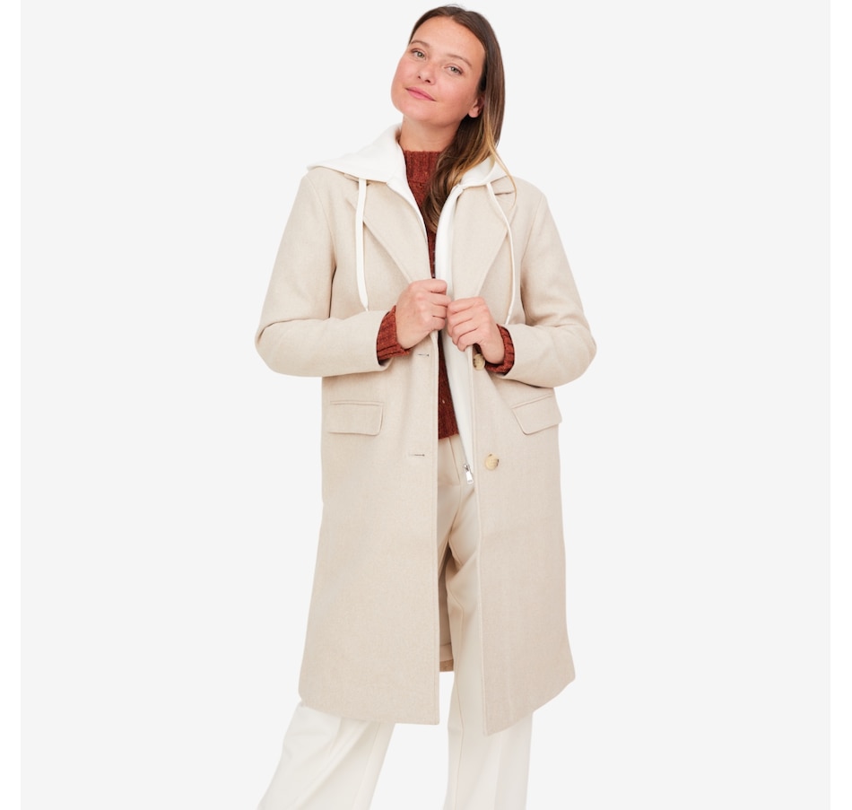 Image 229723_OAM.jpg, Product 229-723 / Price $69.33, claudia ev Trench Coat with Fooler Hoodie from claudia ev on TSC.ca's Fashion department