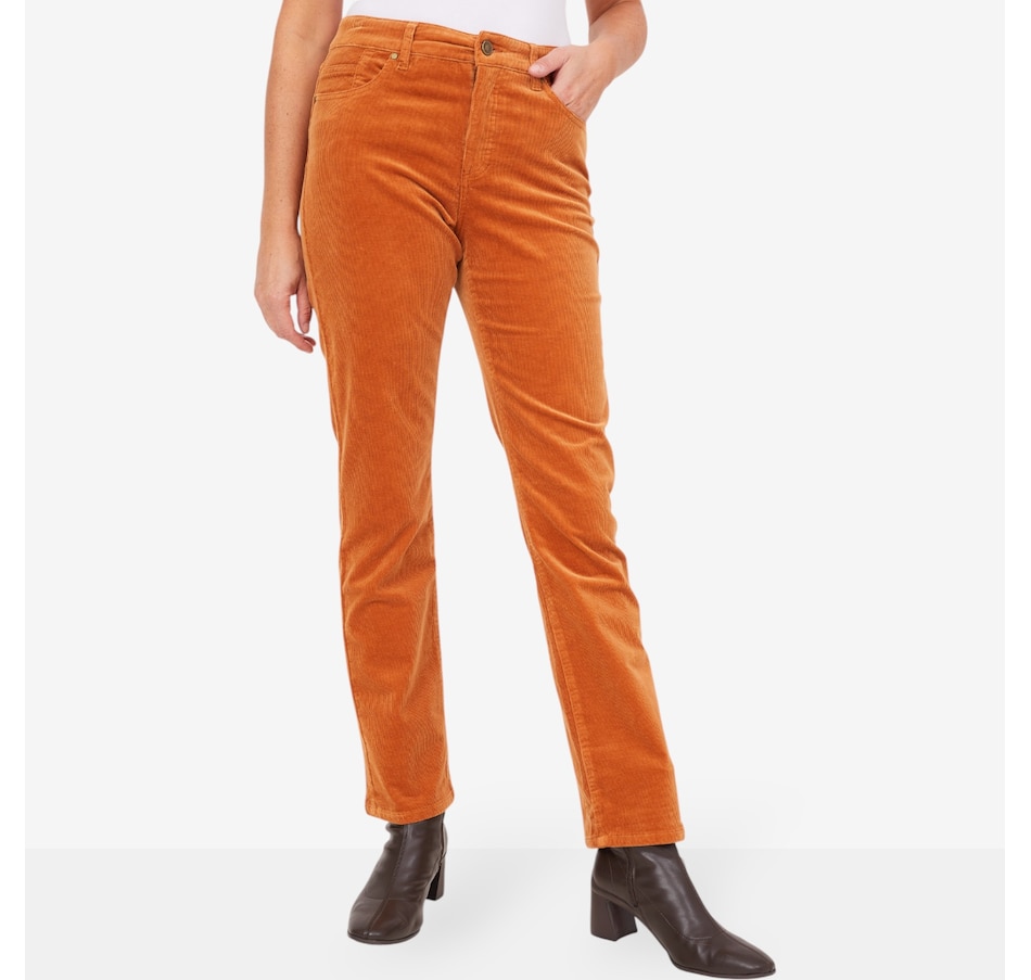 Image 229724_BRAN.jpg, Product 229-724 / Price $64.88, claudia ev Fly Front Five Pocket Pant from claudia ev on TSC.ca's Fashion department