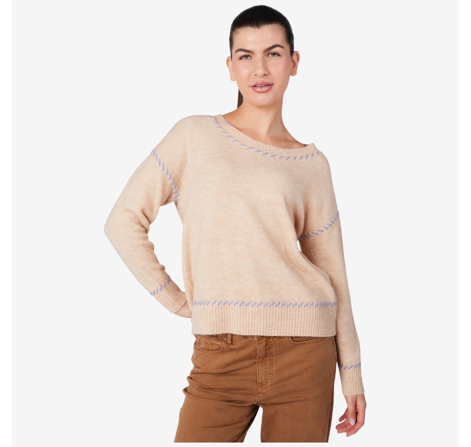 Image 229726_SAST.jpg, Product 229-726 / Price $74.88, claudia ev Long Sleeve Crew Neck Sweater from claudia ev on TSC.ca's Fashion department