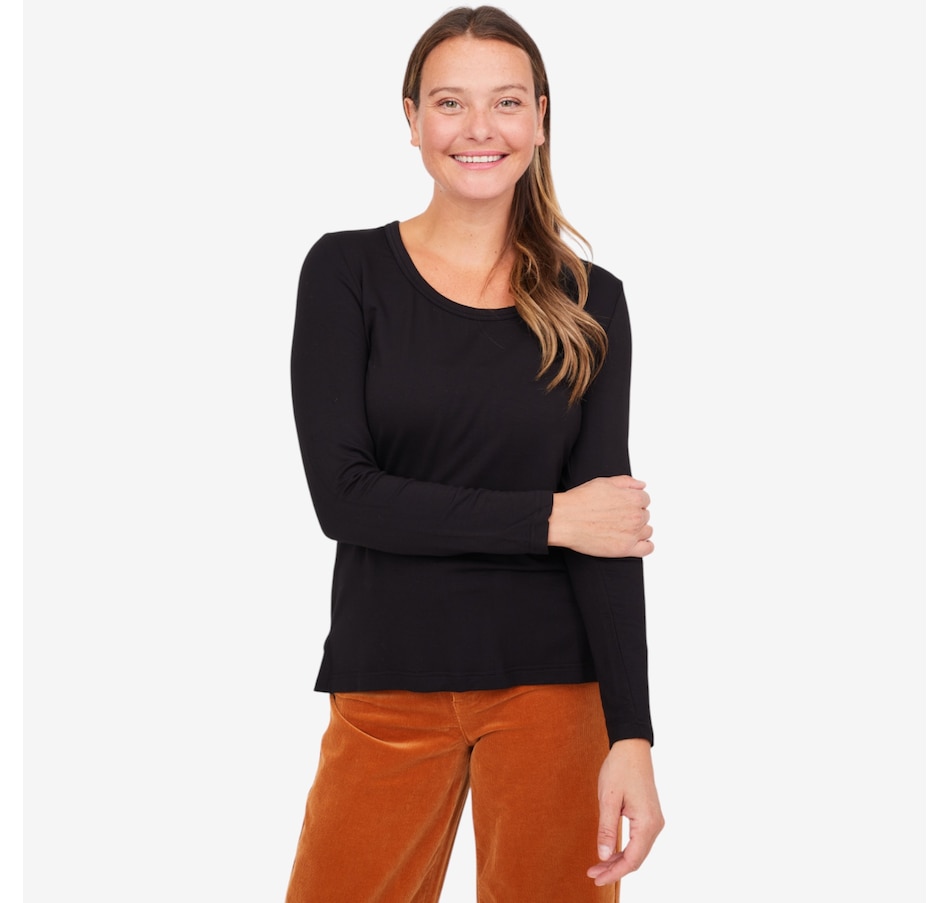 Image 229729_BLK.jpg, Product 229-729 / Price $24.33, claudia ev Scoop Neck Knit Top from claudia ev on TSC.ca's Fashion department