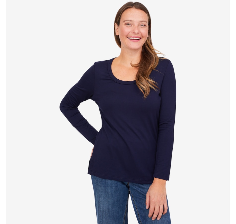 Image 229729_NGHFL.jpg, Product 229-729 / Price $24.33, claudia ev Scoop Neck Knit Top from claudia ev on TSC.ca's Fashion department