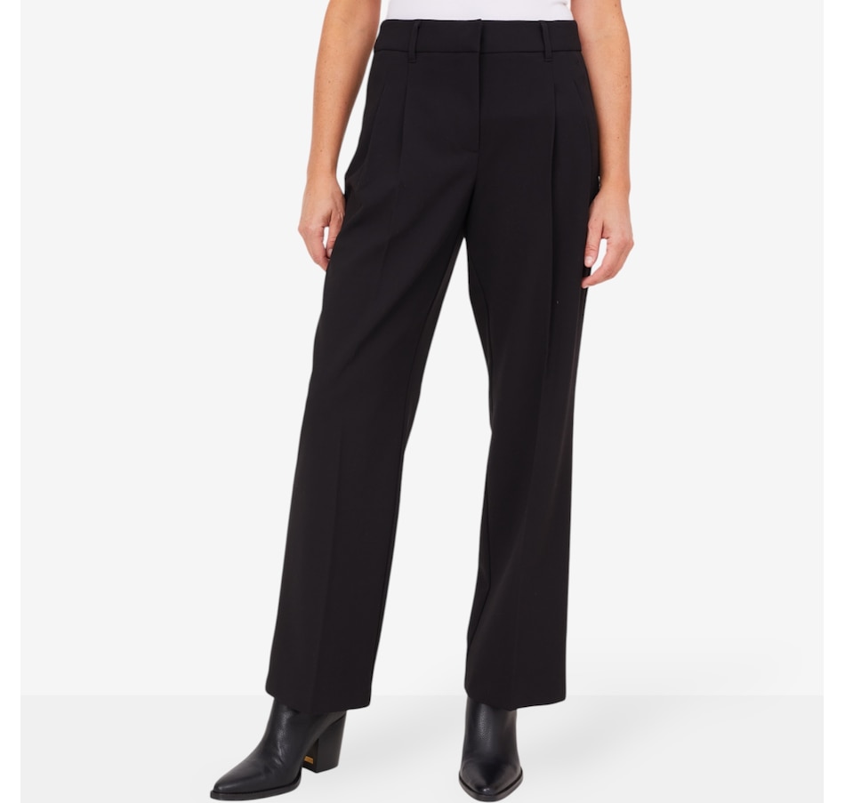 Image 229731_BLK.jpg, Product 229-731 / Price $74.88, claudia ev Fly Front Trouser from claudia ev on TSC.ca's Fashion department