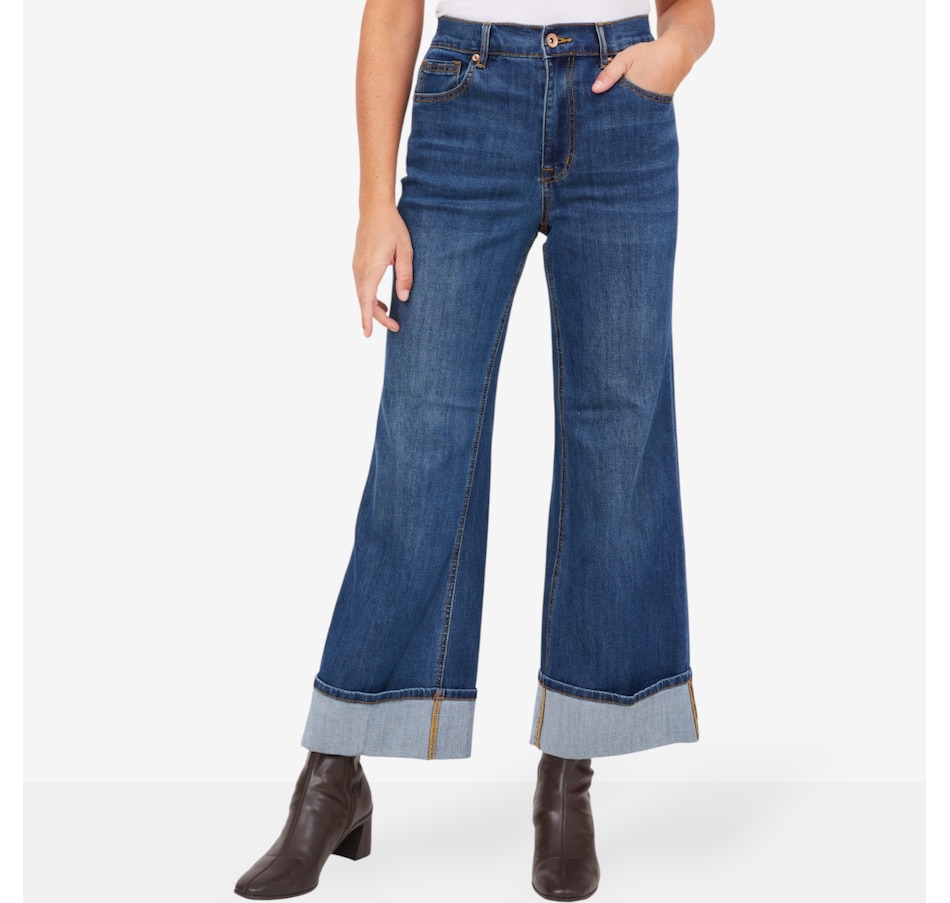 Image 229736_ANTBE.jpg, Product 229-736 / Price $79.88, claudia ev Palazzo Jean with Cuffs from claudia ev on TSC.ca's Fashion department