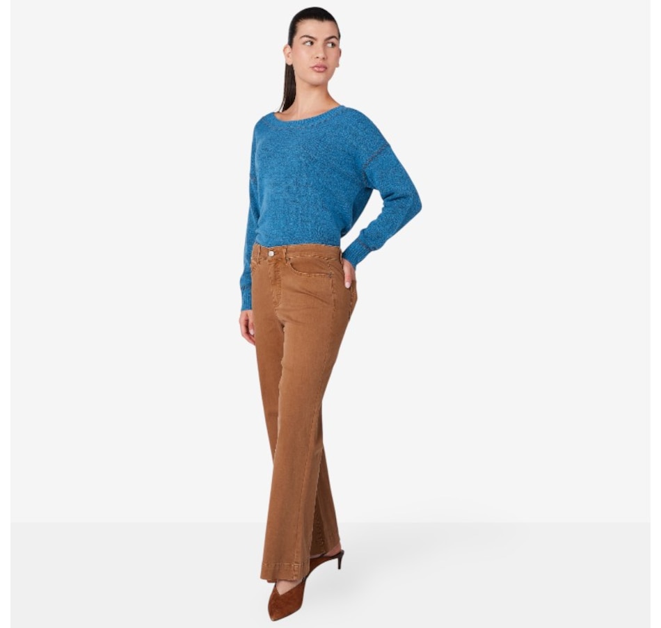 Image 229737_WLT.jpg, Product 229-737 / Price $64.88, claudia ev Comfort Stretch Fly Front Wide Leg Pant from claudia ev on TSC.ca's Fashion department