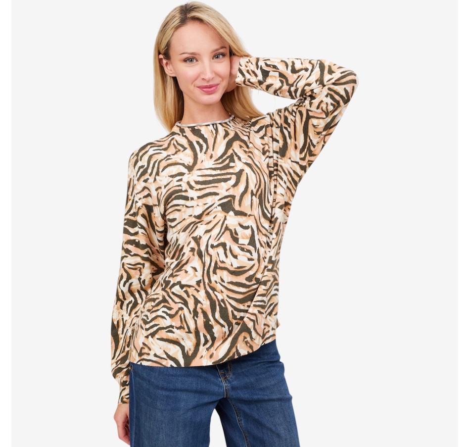 Image 229739_PKSLT.jpg, Product 229-739 / Price $64.88, claudia ev Long Sleeve Funnel Neck Sweater from claudia ev on TSC.ca's Fashion department