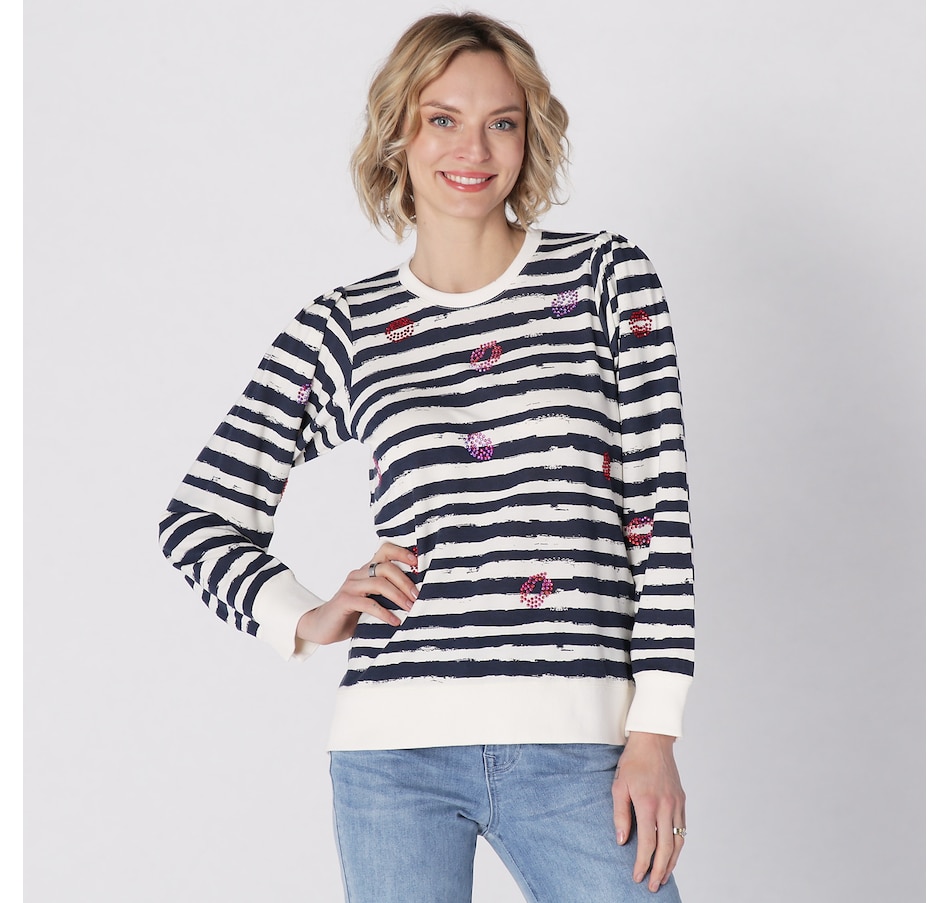 Image 229748_IVONY.jpg, Product 229-748 / Price $29.33, Diane Gilman Embellished Sweatshirt from DG2 by Diane Gilman on TSC.ca's Fashion department