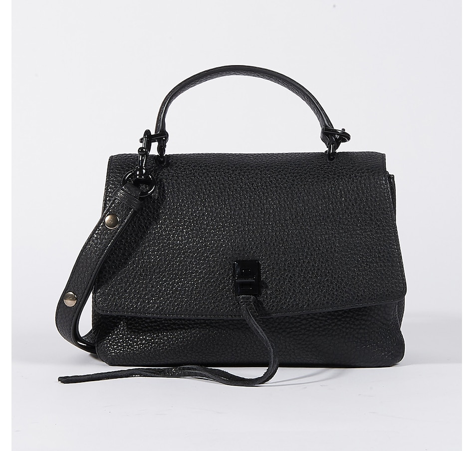 Image 229776_BLK.jpg, Product 229-776 / Price $428.00, Rebecca Minkoff Darren Top Handle Messenger from Rebecca Minkoff on TSC.ca's Clothing & Shoes department