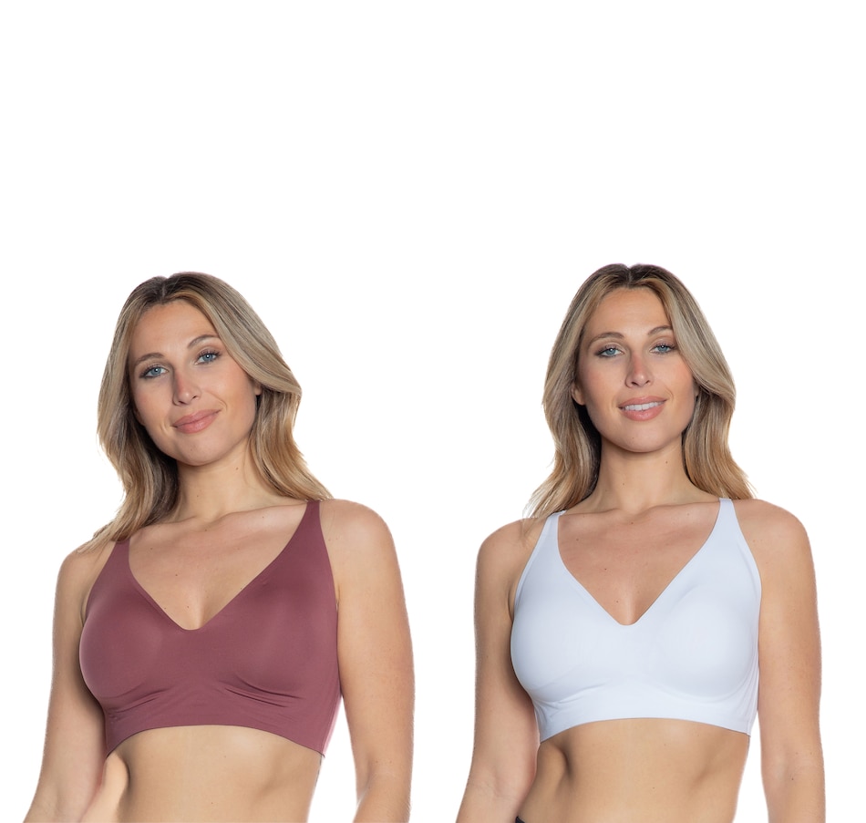 Clothing & Shoes - Socks & Underwear - Bras - Rhonda Shear 3-Pack Seamless  Ahh Bra With Adjustable Straps And Removable Pads - Online Shopping for  Canadians