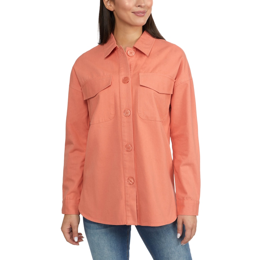 Image 229835_ALTMORE1.jpg, Product 229-835 / Price $39.33, Badgley Mischka Cotton Shacket from Badgley Mischka on TSC.ca's Fashion department