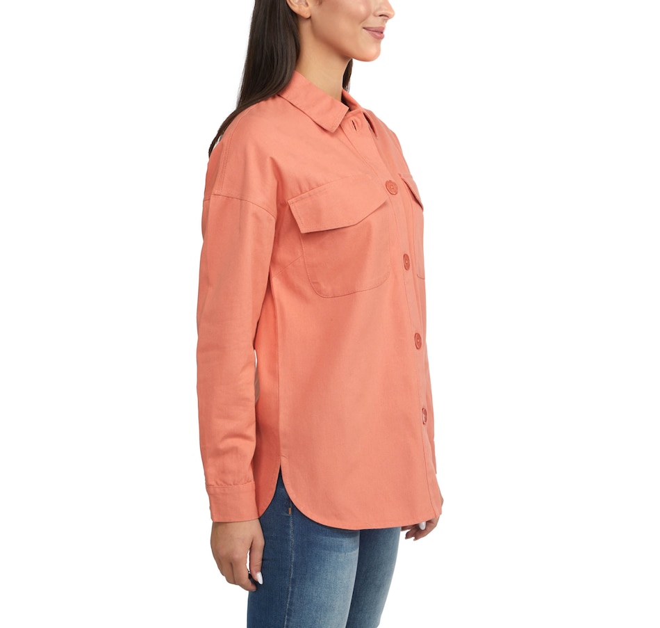 Image 229835_ALTMORE2.jpg, Product 229-835 / Price $39.33, Badgley Mischka Cotton Shacket from Badgley Mischka on TSC.ca's Fashion department